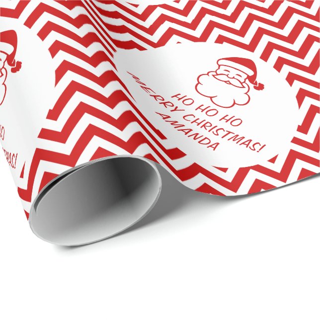 Papier Cadeau Papier d'emballage de Joyeux Noël avec des (Coin rond)