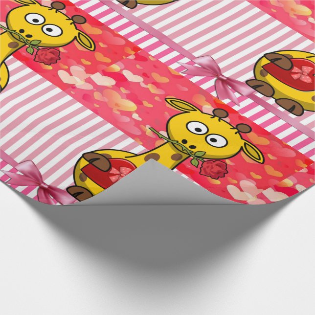 Papier Cadeau Papier d'emballage de la Saint-Valentin (Coin)