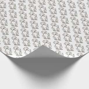 Papier Cadeau Papier d'emballage de laboratoire - copie noire et