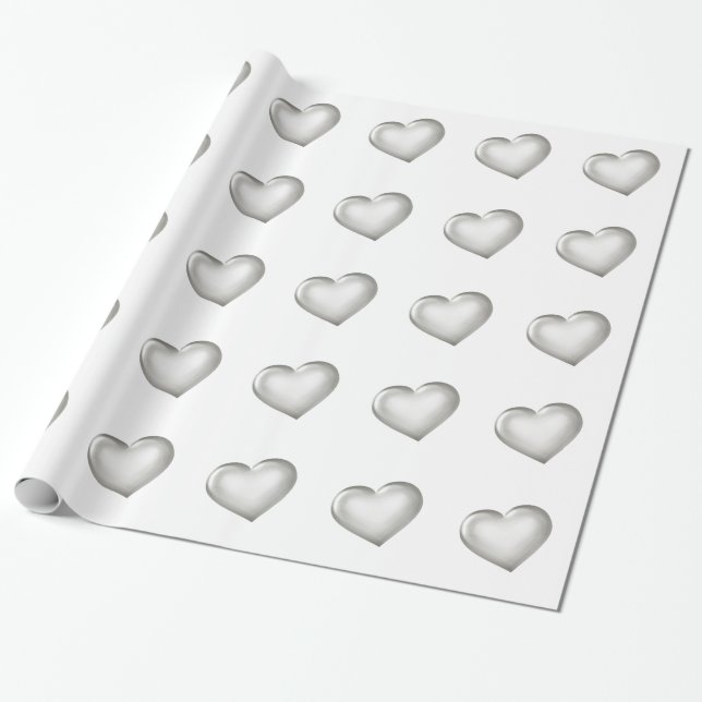 Papier Cadeau Papier d'emballage de l'anniversaire d'argent (Déroulé)