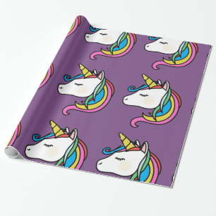 Papier Cadeau papier d'emballage de licorne
