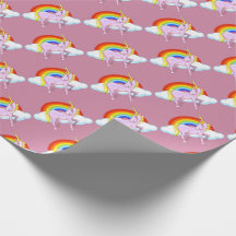 Papier d'emballage de licorne