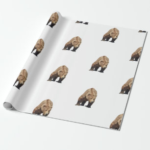 Papier Cadeau papier d'emballage de l'ours grizzli