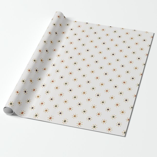 Papier Cadeau Papier d'emballage de lumière de Noël (Déroulé)