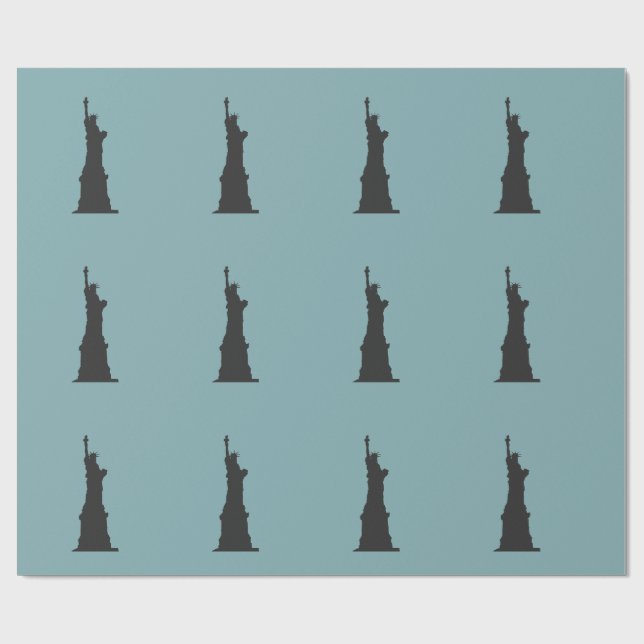 Papier Cadeau Papier d'emballage de Madame Liberty (Plat)