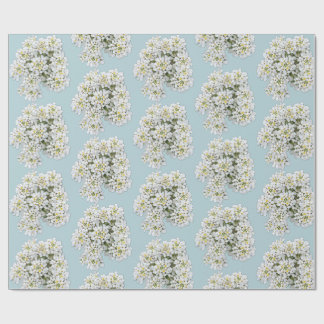 Papier Cadeau Papier d'emballage de mariage floral