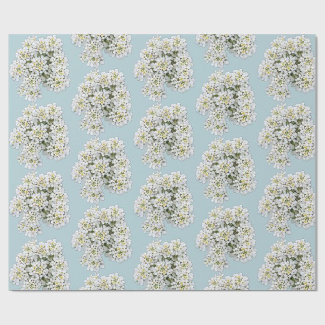 Papier Cadeau Papier d'emballage de mariage floral (Plat)