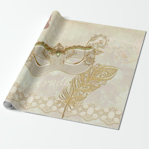 Papier Cadeau Papier d'emballage de mascarade élégante