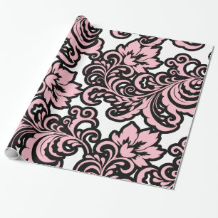 Papier Cadeau Papier d'emballage de motif floral de Damak