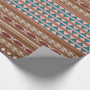 Papier Cadeau Papier d'emballage de motif occidental rustique