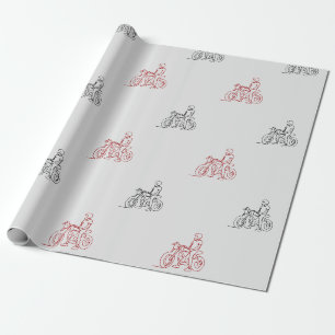 Papier Cadeau papier d'emballage de moto