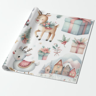 Papier Cadeau Papier d'emballage de Noël