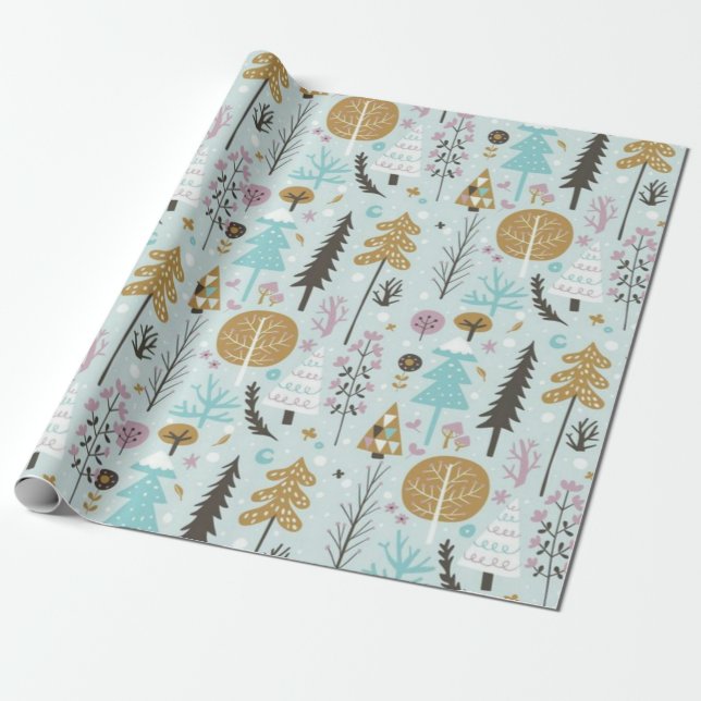 Papier Cadeau Papier d'emballage de Noël (Déroulé)