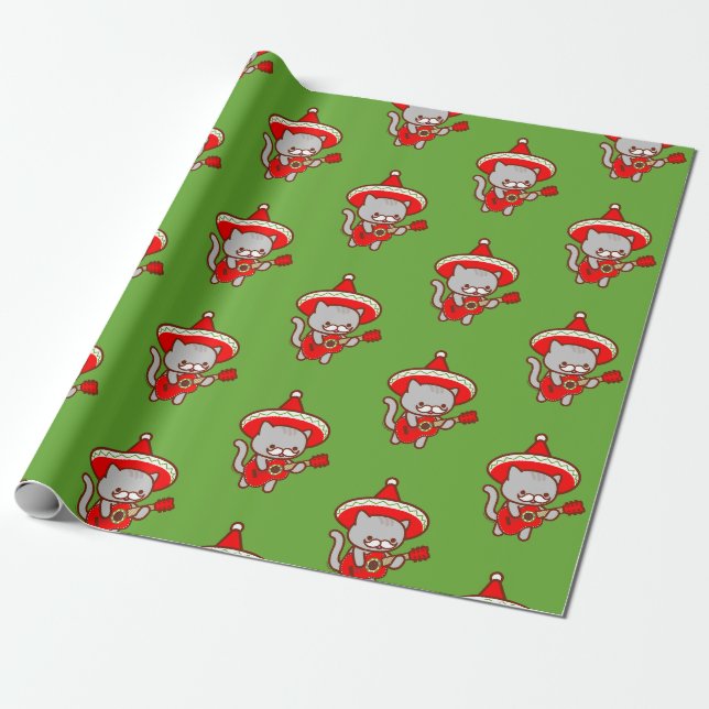 Papier Cadeau Papier d'emballage de Noël - CAT de MEOWIACHI (Déroulé)