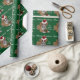 Papier Cadeau Papier d'emballage de Noël de chiot vert de boxeur (Crafts)