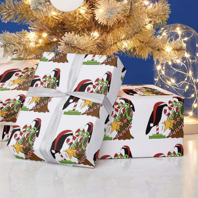 Papier Cadeau Papier d'emballage de Noël de Country Crow (Vacances)
