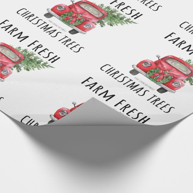 Papier Cadeau Papier d'emballage de Noël de ferme (Coin)
