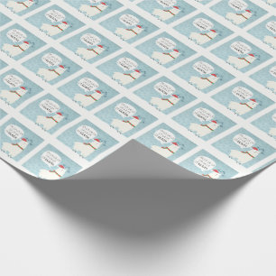 Papier Cadeau Papier d'emballage de Noël de lama