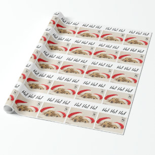 Papier Cadeau Papier d'emballage de Noël de ParkerPup et de