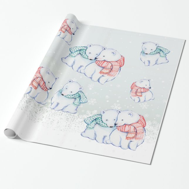 PAPIER CADEAU PAPIER D'EMBALLAGE DE NOËL. ENVELOPPE DE CADEAU (Déroulé)