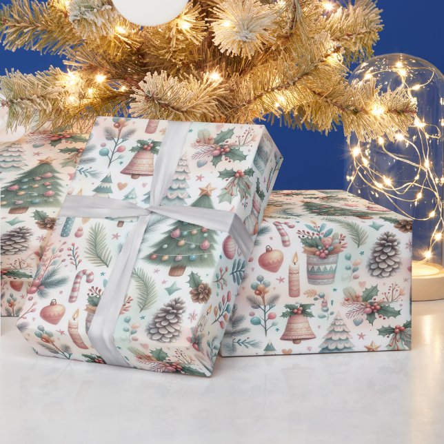 Papier Cadeau Papier d'emballage de Noël fantaisiste (Vacances)