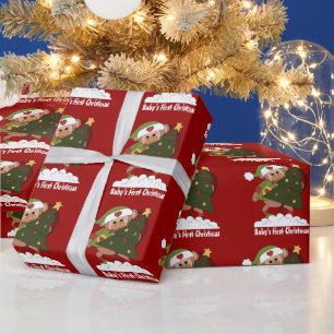 Papier Cadeau Papier d'emballage de Noël pour bébé