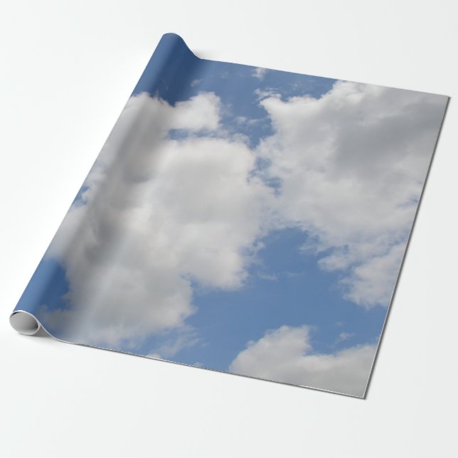 Papier Cadeau Papier d'emballage de nuage lunatique (Déroulé)