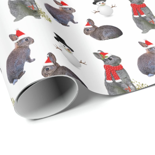 Papier Cadeau Papier d'emballage de partie de kits de Noël (Coin rond)
