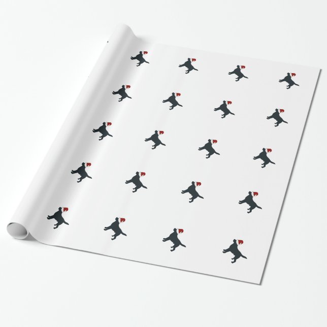 Papier Cadeau Papier d'emballage de Père Noël de laboratoire (Déroulé)