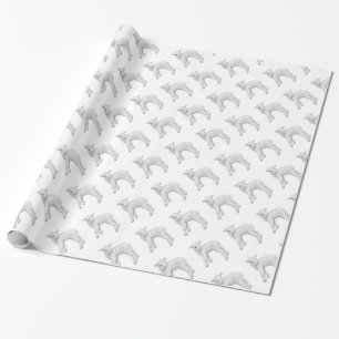 Papier Cadeau Papier d'emballage de petit agneau de bébé