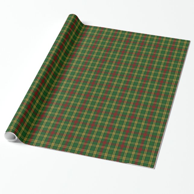 Papier Cadeau Papier d'emballage de plaid de tartan de MacMillan (Déroulé)