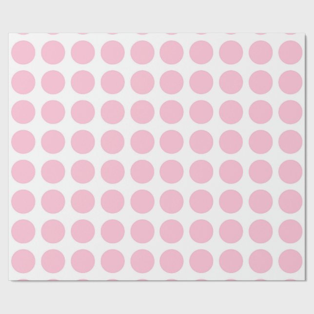 Papier Cadeau Papier d'emballage de pois rose mou (Couture)