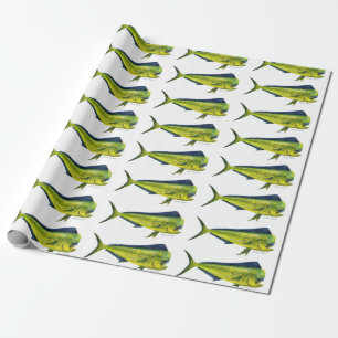 Papier Cadeau Papier d'emballage de poissons de Mahi Mahi
