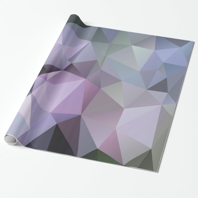 Papier Cadeau Papier d'emballage de polygone géométrique - (Déroulé)