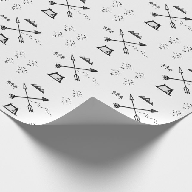 Papier Cadeau Papier d'emballage de région sauvage minimaliste (Coin)