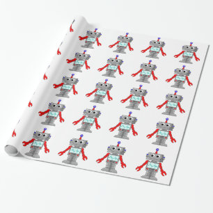 Papier Cadeau Papier d'emballage de robot