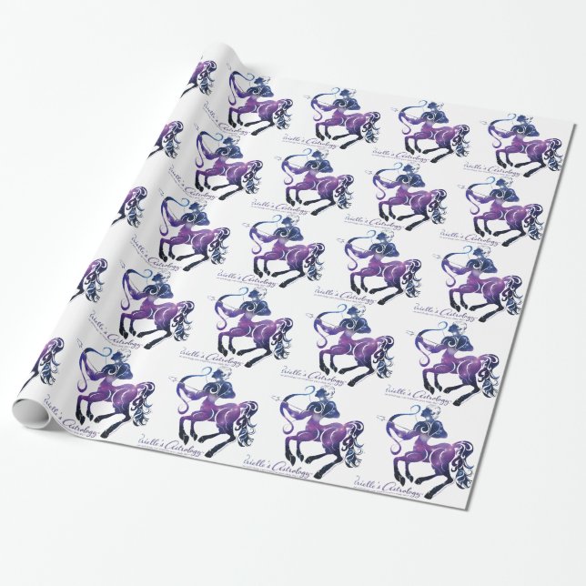 Papier Cadeau Papier d'emballage de Sagittaire (Déroulé)