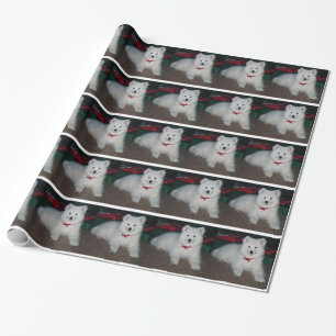 Papier Cadeau Papier d'emballage de Samoyed