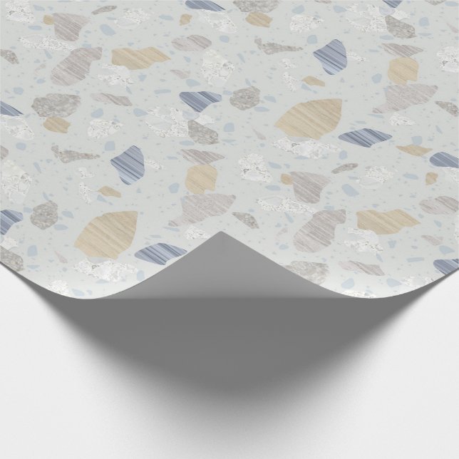 Papier Cadeau Papier d'emballage de sol de mosaïque d'impression (Coin)