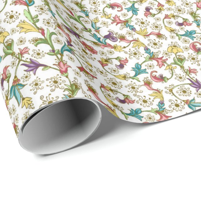 Papier Cadeau Papier d'emballage de style florentin (Coin rond)