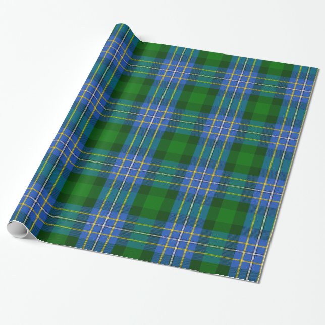 Papier Cadeau Papier d'emballage de tartan de Hughes (Déroulé)