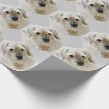 Papier d'emballage de Terrier de frontière