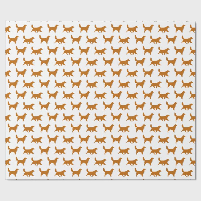 Papier Cadeau Papier d'emballage de tintement de chien d'arrêt (Couture)