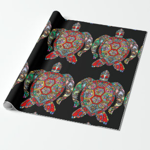 Papier Cadeau papier d'emballage de tortue marine