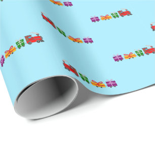 Papier Cadeau Papier d'emballage de train actuel