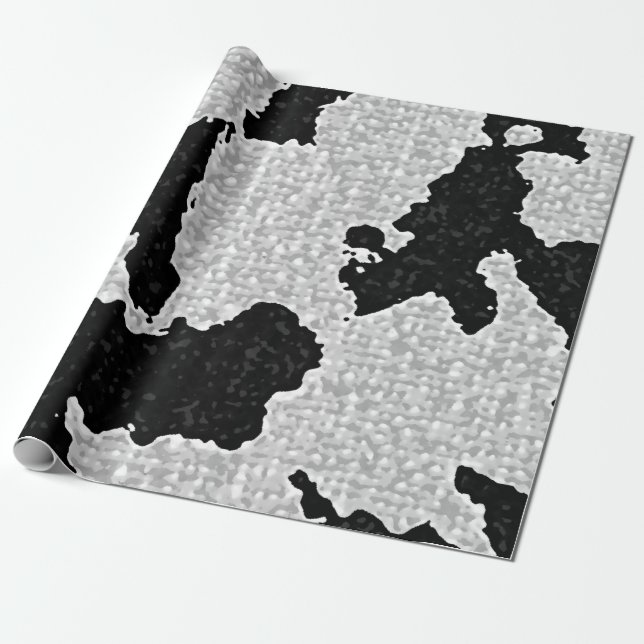 Papier Cadeau Papier d'emballage de vache à MOO (Déroulé)