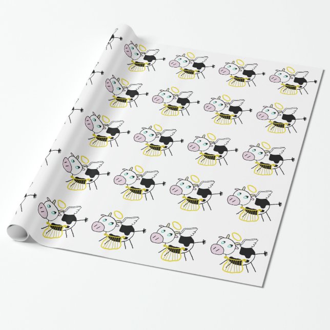 Papier Cadeau Papier d'emballage de vache sainte (Déroulé)