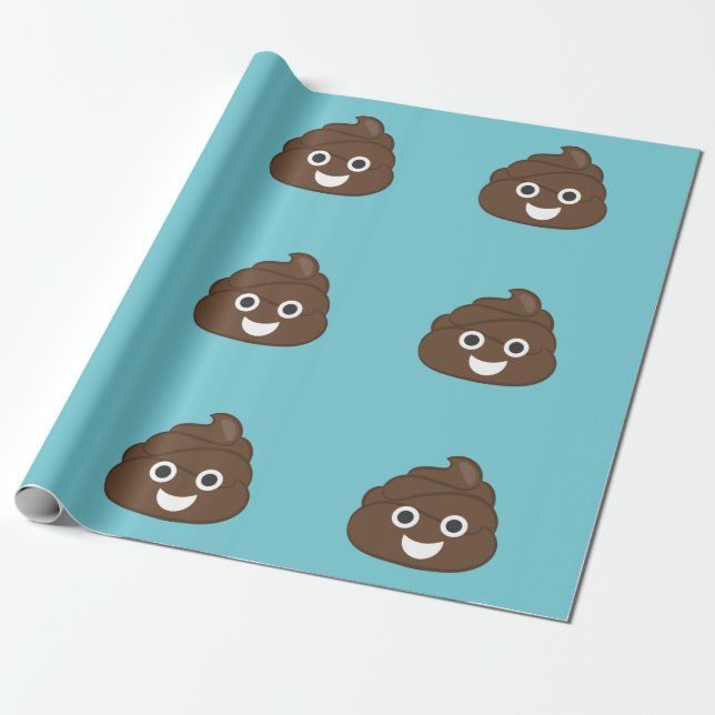 Papier Cadeau Papier d'emballage d'Emoji de dunette folle (Déroulé)