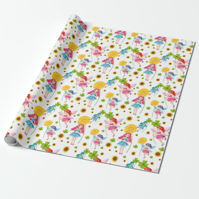 Papier Cadeau Papier d'emballage des fées (Déroulé)