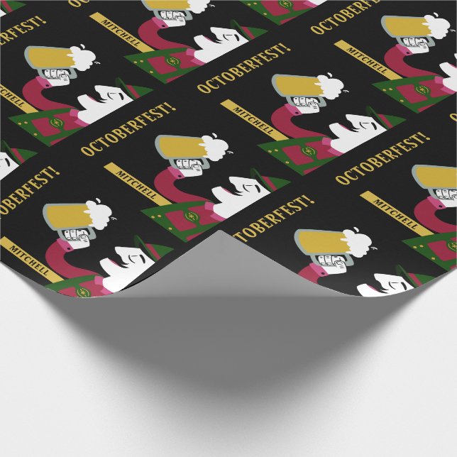 Papier Cadeau Papier d'emballage des textes faits sur commande (Coin)